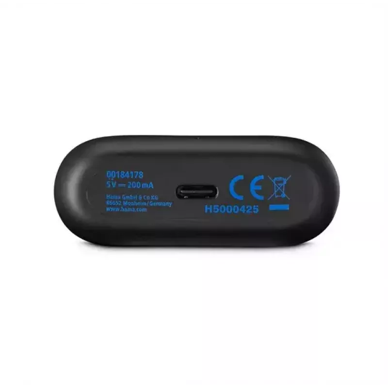 Hama Passion Clear II austiņas True Wireless Stereo (TWS) ievietojamās Mūzika Melns