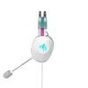 ASUS TUF Gaming H1 Gen II Hatsune Miku Edition austiņas ar vadu, galvas siksna, USB Type-A, rozā, tirkīza, balta