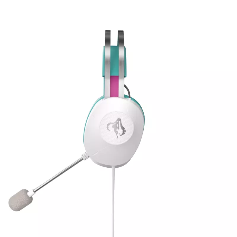 ASUS TUF Gaming H1 Gen II Hatsune Miku Edition austiņas ar vadu, galvas siksna, USB Type-A, rozā, tirkīza, balta