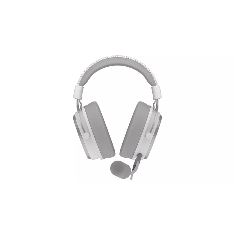 Vadu binaurālās austiņas ENDORFY VIRO Plus USB Onyx balta — 5.3 cm draiveri, 20–20000 Hz, 98 dB, 32 Ω, noņemams mikrofons ar strēli, 2.9 m kabelis