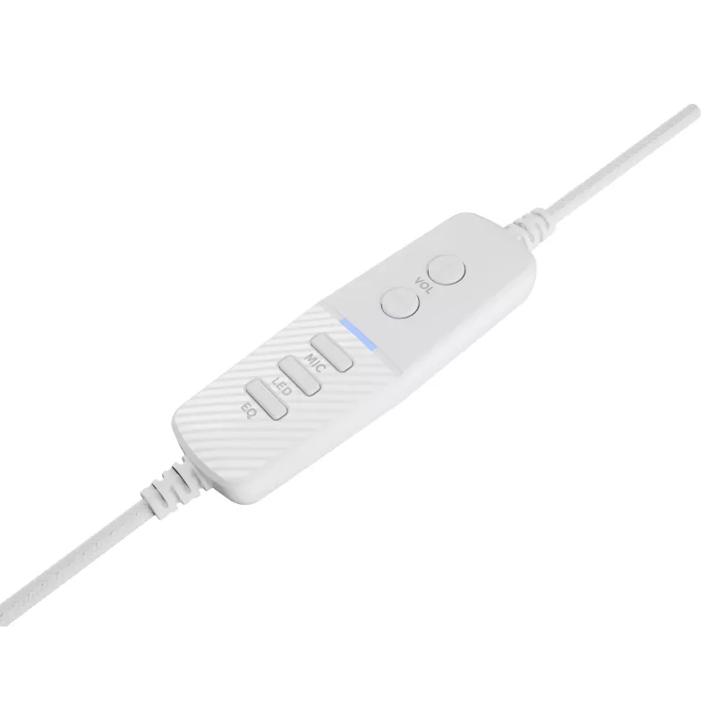 GENESIS Neon 764 austiņas, vadu, galvas saite, spēlēm, USB Type-A, balta