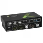 Techly 2x1 USB HDMI 4Kx2K IDATA KVM-HDMI2U KVM slēdzis Melns