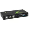 Techly 2x1 USB HDMI 4Kx2K IDATA KVM-HDMI2U KVM slēdzis Melns