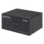 KVM slēdzis Manhattan 2-Port 4K HDMI USB Audio Control 2 Computers