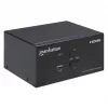 KVM slēdzis Manhattan 2-Port 4K HDMI USB Audio Control 2 Computers
