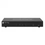 Techly IDATA DP-KVM4 KVM slēdzis, stiprināms plauktā, melns