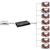 Techly sadalītājs HDMI 2.0 4K UHD 3D 8-ceļu, HDMI, 8x HDMI, 3840 x 2160 pikseļi, melns, alumīnijs, 4K Ultra HD