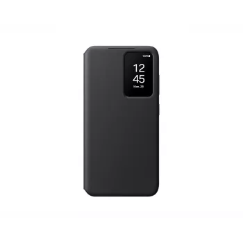 Vāciņa maciņš Samsung Galaxy S24 melns 6,2 collas 1 kartes kabatiņa