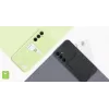 Vāciņa tipa tālruņa maciņš AVM EF-OA356 Samsung Galaxy A35, piemērots 16,8 cm (6,6 collu) ekrānam, laima krāsā, 1 kartes kabata