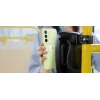 Vāciņa tipa tālruņa maciņš AVM EF-OA356 Samsung Galaxy A35, piemērots 16,8 cm (6,6 collu) ekrānam, laima krāsā, 1 kartes kabata