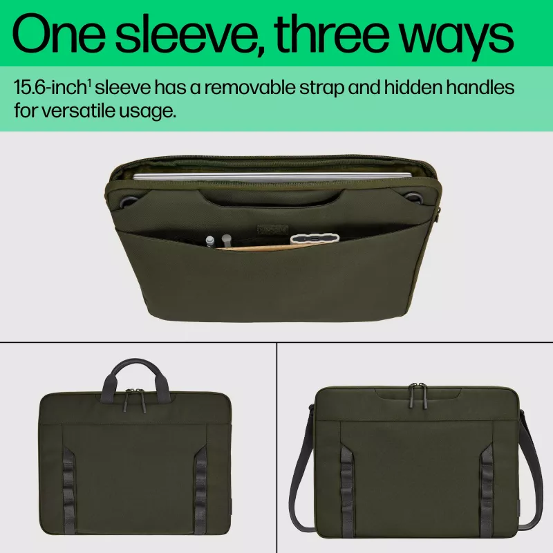HP 15.6-inch Modular Laptop Sleeve, Sleeve case, 39.6 cm (15.6 inch), 420 g