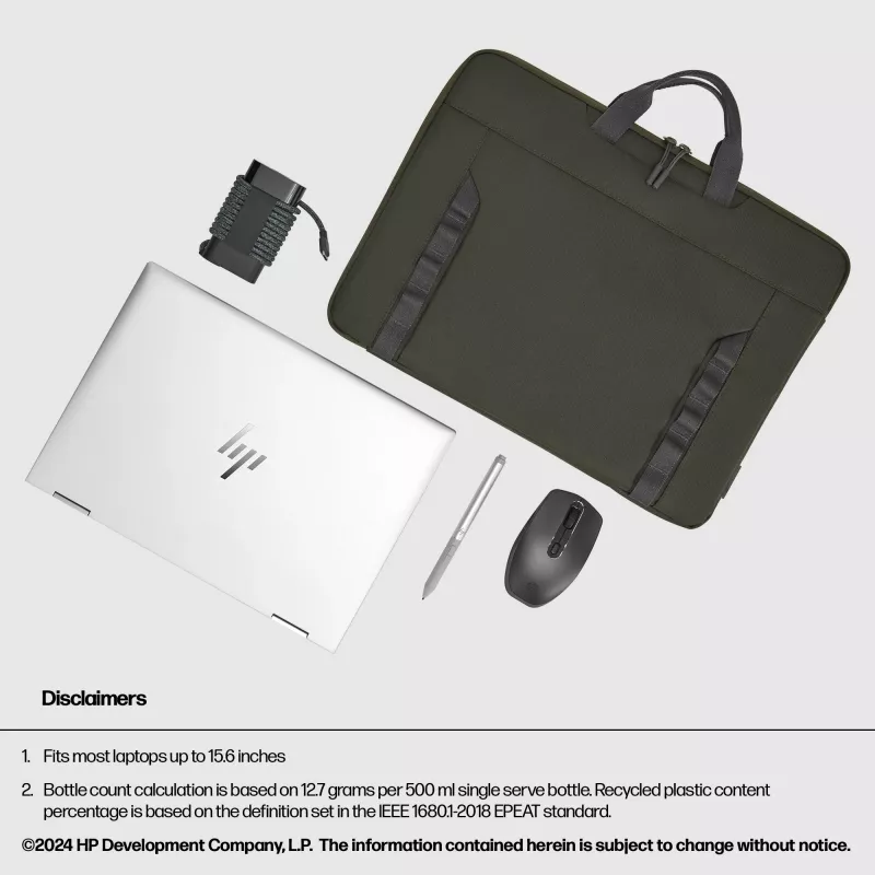 HP 15.6-inch Modular Laptop Sleeve, Sleeve case, 39.6 cm (15.6 inch), 420 g