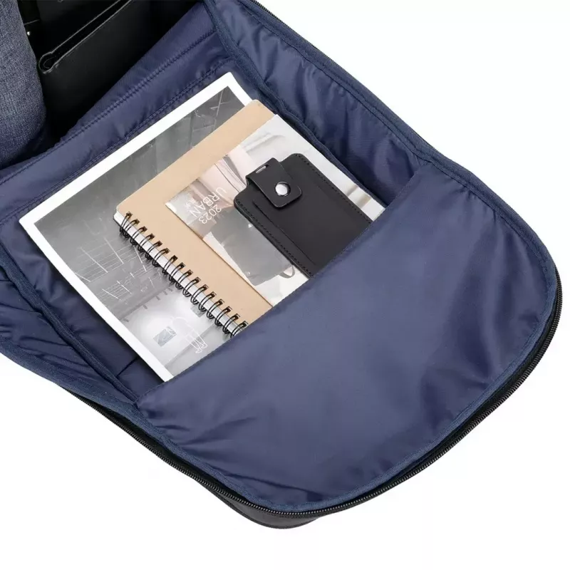Klēpjdatora soma MODECOM Active 15 PLE‑MC‑ACTIVE‑15 15,6 collu klēpjdatoriem — eko āda, melna, rāvējslēdzēja aizdare, USB ports