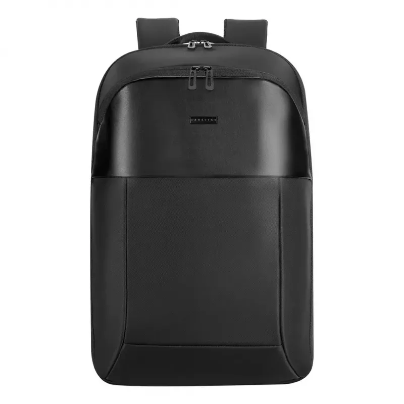 Klēpjdatora soma MODECOM Active 15 PLE‑MC‑ACTIVE‑15 15,6 collu klēpjdatoriem — eko āda, melna, rāvējslēdzēja aizdare, USB ports