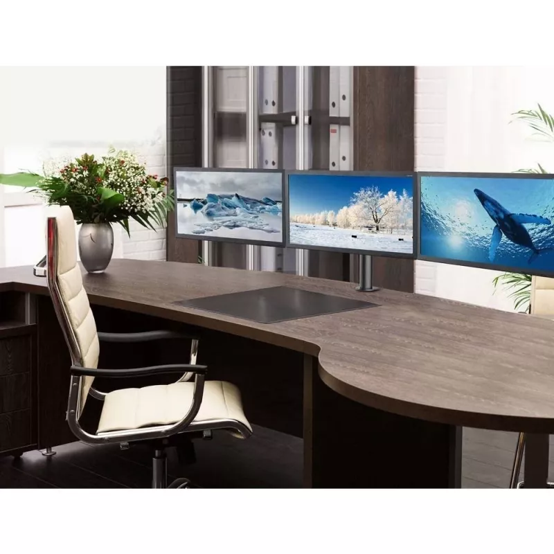 Techly 13–24 collu galda statīvs 3 monitoriem ar termināli ICA-LCD 482-T