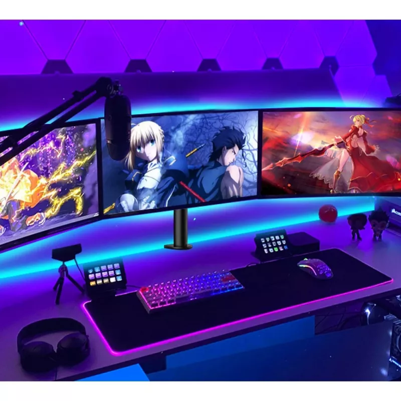 Techly 13–24 collu galda statīvs 3 monitoriem ar termināli ICA-LCD 482-T