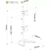 Techly ICA-LCD 2520V monitora stiprinājums / statīvs 68,6 cm (27 collas) Galds Melns