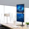 Techly ICA-LCD 2520V monitora stiprinājums / statīvs 68,6 cm (27 collas) Galds Melns