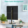 Techly ICA-LCD 2520V monitora stiprinājums / statīvs 68,6 cm (27 collas) Galds Melns