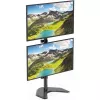 Techly ICA-LCD 2520V monitora stiprinājums / statīvs 68,6 cm (27 collas) Galds Melns