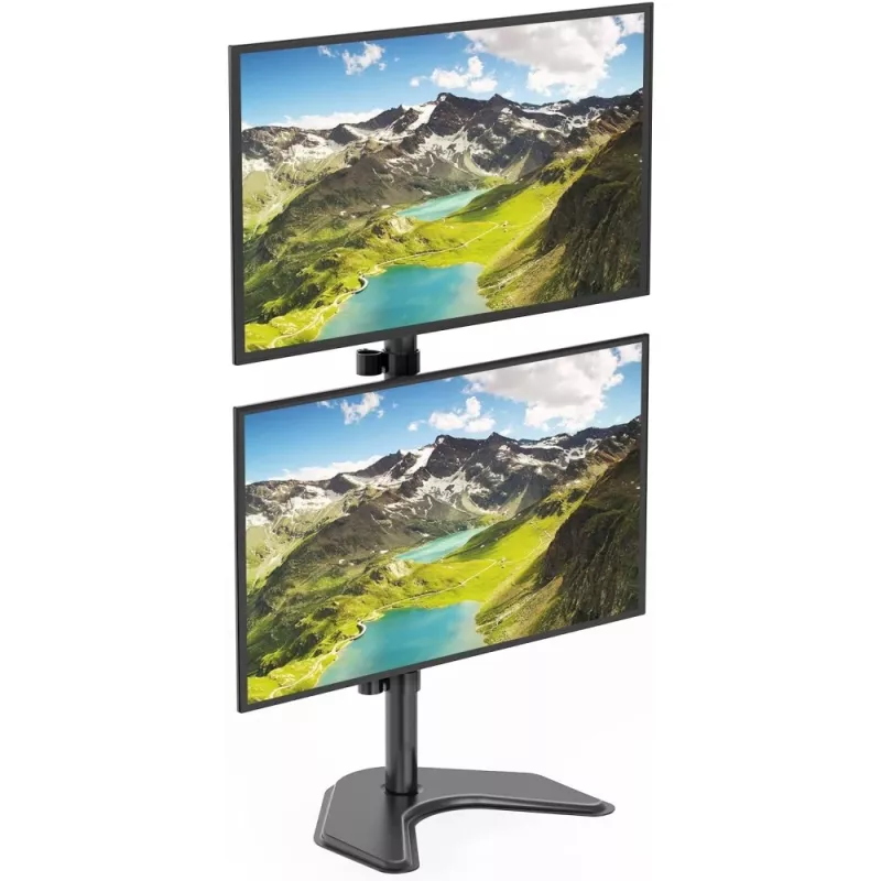 Techly ICA-LCD 2520V monitora stiprinājums / statīvs 68,6 cm (27 collas) Galds Melns