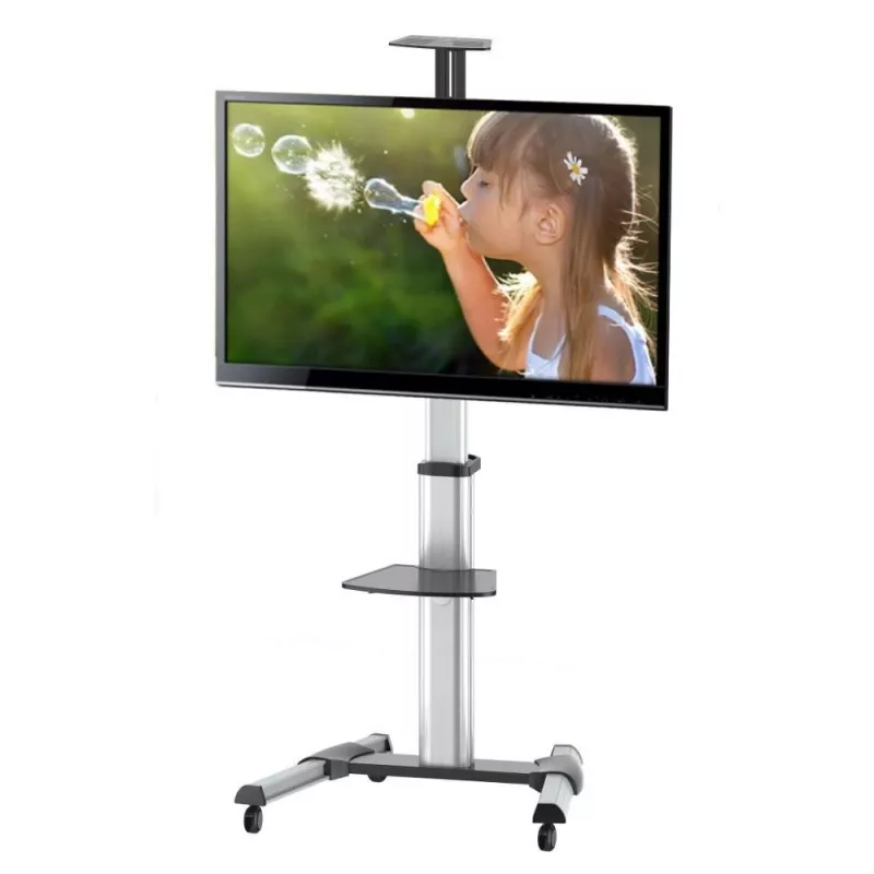 Techly grīdas statīva ratiņi LCD/LED/Plasma 37–70” ar plauktu ICA-TR15