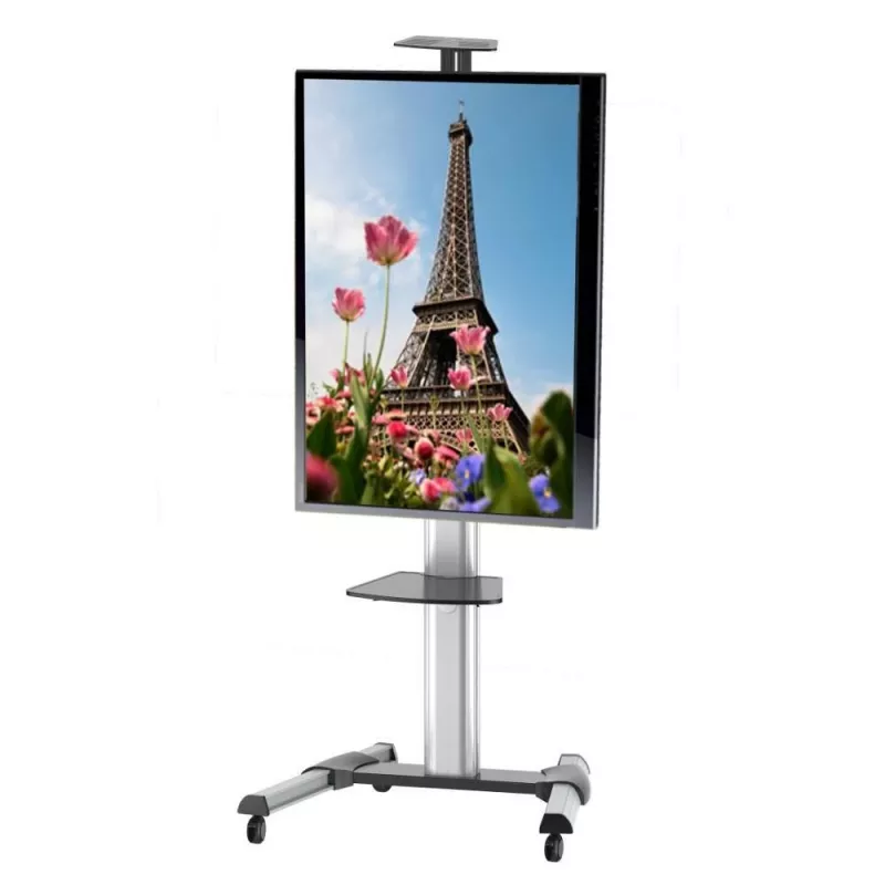 Techly grīdas statīva ratiņi LCD/LED/Plasma 37–70” ar plauktu ICA-TR15