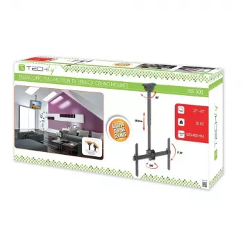 Techly 37-70 Teleskopisks Griestu Universāls LED TV LCD Balstiekārta ICA-CPLB 946S
