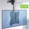 Techly salokāms ievelkams griestu kronšteins televizoram LED/LCD 17 collas–37 collas, melns