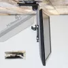 Techly salokāms ievelkams griestu kronšteins televizoram LED/LCD 17 collas–37 collas, melns
