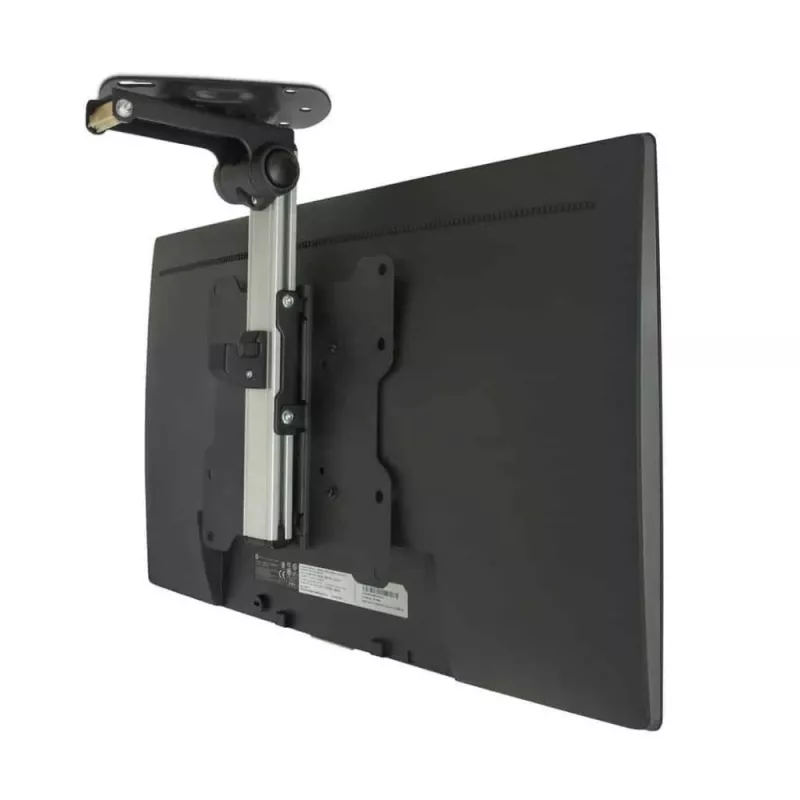 Techly salokāms ievelkams griestu kronšteins televizoram LED/LCD 17 collas–37 collas, melns