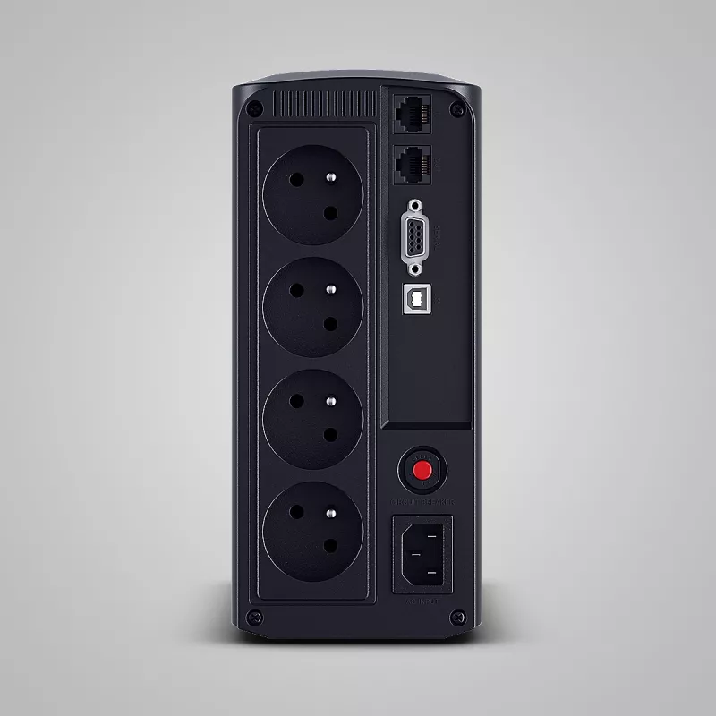 Nepārtrauktās barošanas avots CYBERPOWER Tracer III VP1000ELCD-FR, Line-Interactive 1 kVA (550 W), 4x Type E rozetes, LCD, USB, RS-232