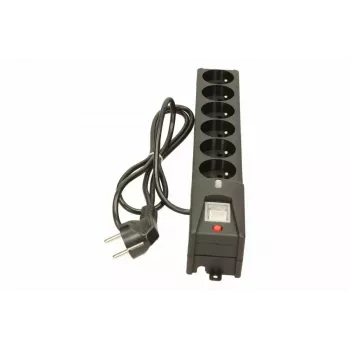 Pārsprieguma aizsargs lestar LX 610 G-A — 6 maiņstrāvas rozetes, IEC 320, 1,5 m kabelis, 155 J, 230 V, melns
