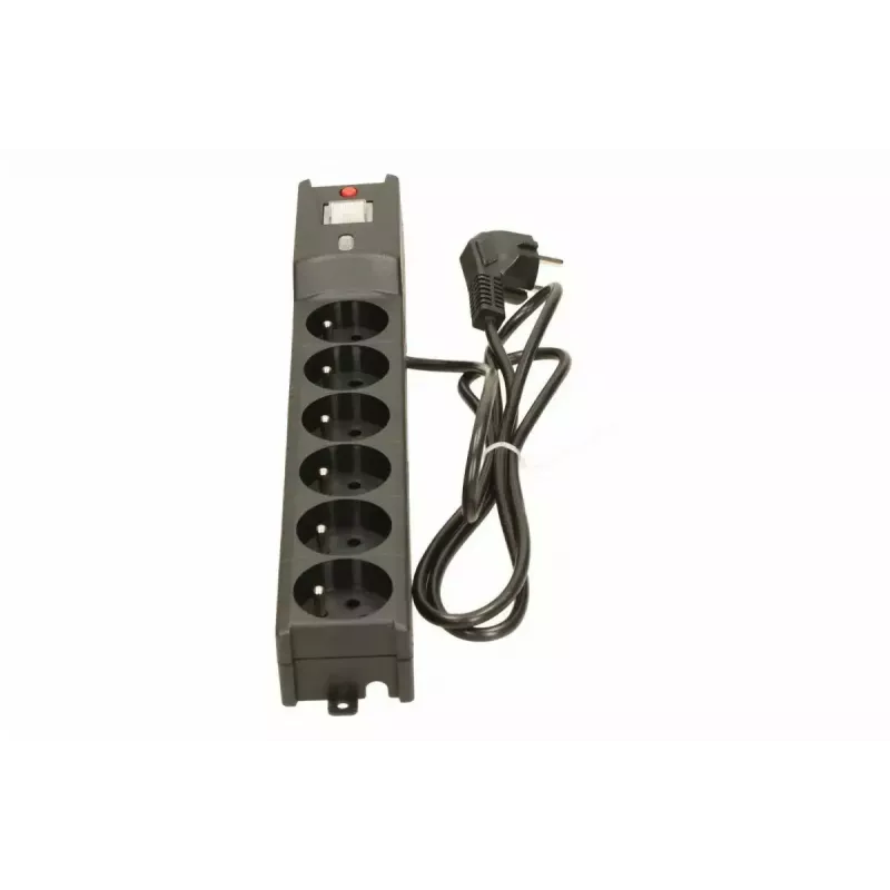 Pārsprieguma aizsargs lestar LX 610 G-A — 6 maiņstrāvas rozetes, IEC 320, 1,5 m kabelis, 155 J, 230 V, melns