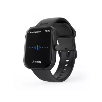 Hama Fit Watch 5000 viedpulkstenis, 1,65 collu (4,19 cm) TFT, 47 mm, zvanu funkcija, pulss, IP68, Bluetooth, melns