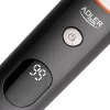 Elektriskais kopšanas komplekts Adler AD 2946 — bezvadu 5-in-1 vīriešu trimmeris, 4 garuma soļi, 60 min darbības laiks, melns/nerūsējošais tērauds
