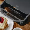 2-in-1 sviestmaižu automāts Adler AD 3070b — 850 W, 2 plāksnes, melns