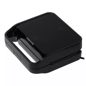 2-in-1 sviestmaižu automāts Adler AD 3070b — 850 W, 2 plāksnes, melns
