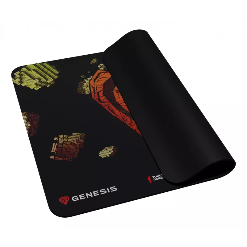 GENESIS Ancient Stone, Daudzkrāsains, Attēls, Audums, Gumija, Spēļu peles paliktnis