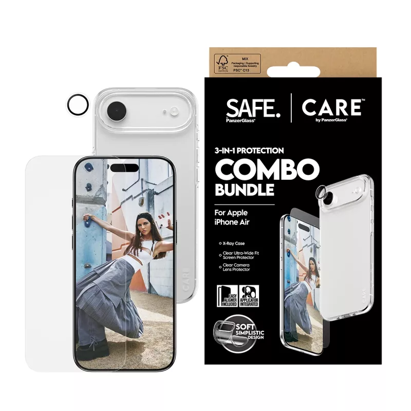 Ekrāna aizsargs + kameras un aizmugures plēvju komplekts PanzerGlass iPhone 17 Air CR78718
