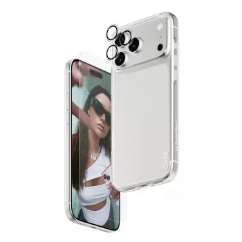 Ekrāna aizsargs, maciņš un kameras objektīva aizsarga komplekts PanzerGlass iPhone 17 Pro Max CR60725