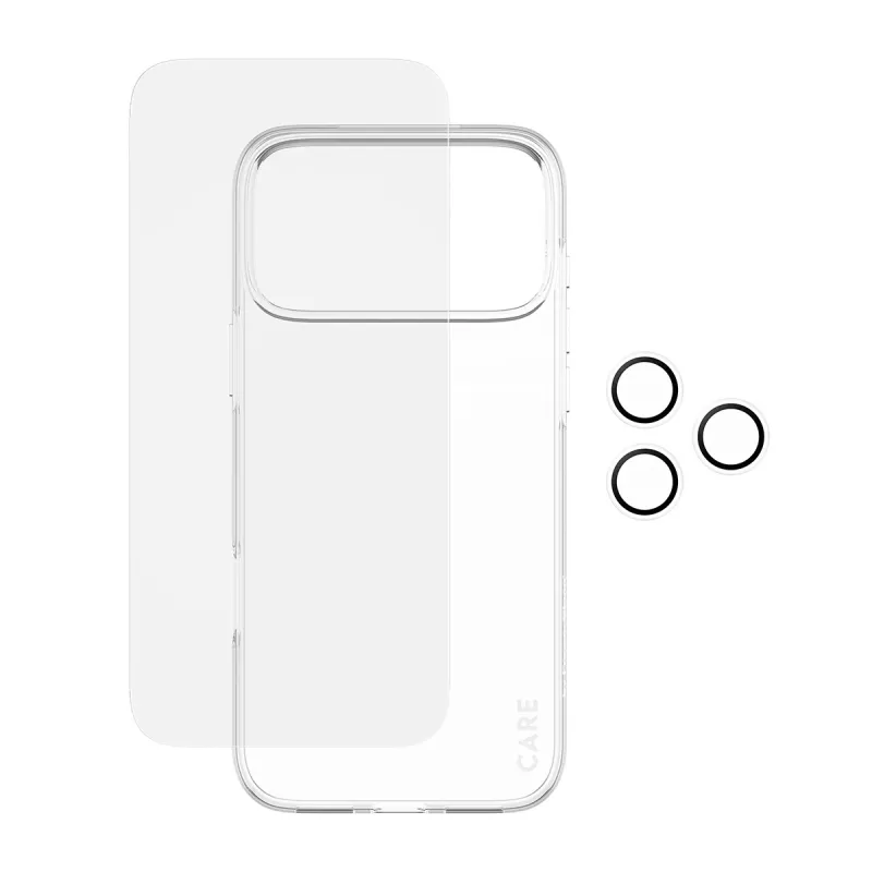 Ekrāna aizsargs, maciņš un kameras objektīva aizsarga komplekts PanzerGlass iPhone 17 Pro Max CR60725