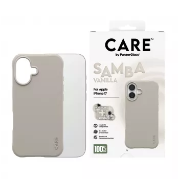 Cover PanzerGlass CARE by moderns vāciņš Samba Vanilla w. MagSafe iPhone 17
