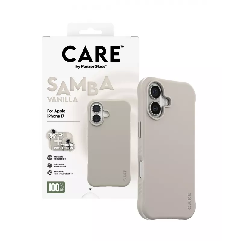 Cover PanzerGlass CARE by moderns vāciņš Samba Vanilla w. MagSafe iPhone 17