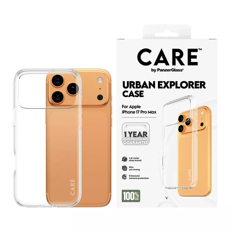 Aizsargvāciņš PanzerGlass CARE Urban Explorer Transparent iPhone 17 Pro Max