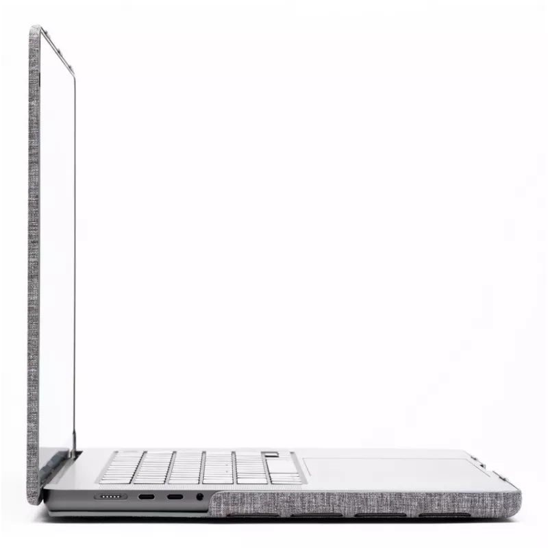 Cietais futrālis Zagg MacBook Pro 14 M3/M2/M1 — Dūmu apdare, uzspiežams aizsargapvalks