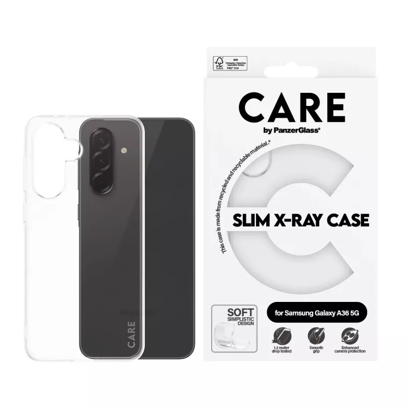 PanzerGlass CARE™ by ® X-Ray vāciņš Samsung Galaxy A36 5G, Cover, Samsung, Samsung - Galaxy A36 5G, 17 cm (6.7 inch), Transparent