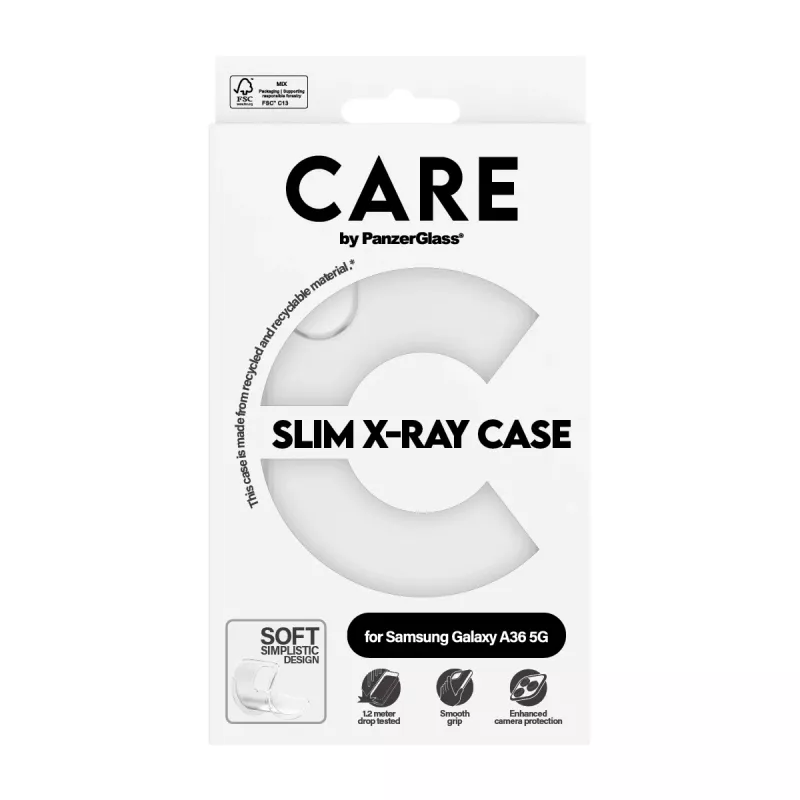 PanzerGlass CARE™ by ® X-Ray vāciņš Samsung Galaxy A36 5G, Cover, Samsung, Samsung - Galaxy A36 5G, 17 cm (6.7 inch), Transparent