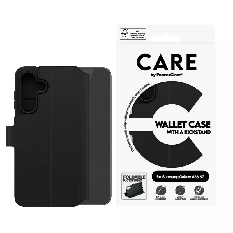 PanzerGlass CARE™ by ® Wallet Case w. Kickstand Samsung Galaxy A36 5G