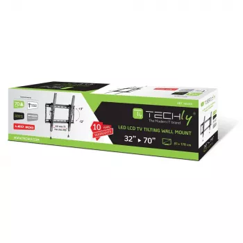 Techly ICA-PLB 59T TV stiprinājums/statīvs 177,8 cm (70 collas) Melns